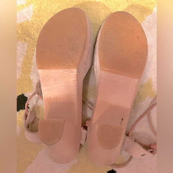 Bryr Clogs Peep-toe blush nubuck sz 38 US 8 - Picture 7 of 9